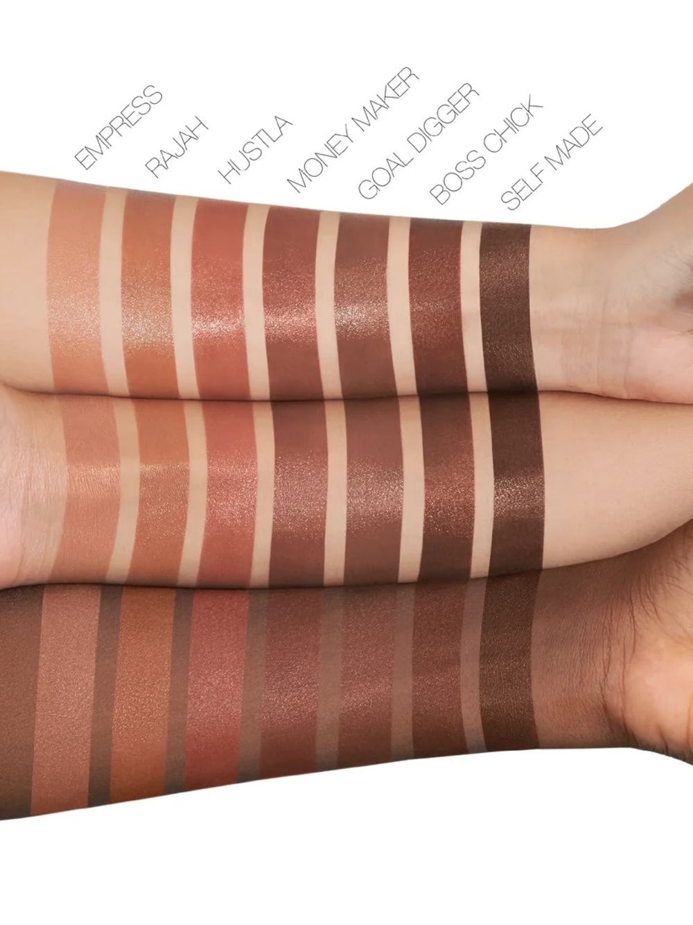 Huda Beauty Bossy Browns Cream Glow Lipstick- Goal Digger - Picture 5 of 5